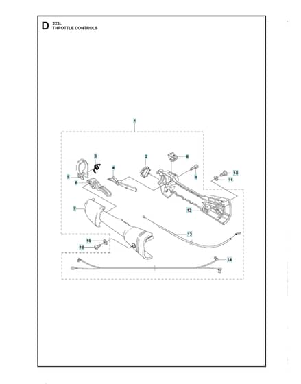 Husqvarna 223L - Throttle Controls
