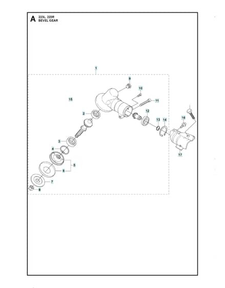Husqvarna 223R - Bevel Gear