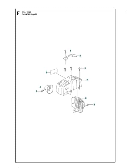 Husqvarna 223R - Cylinder Cover