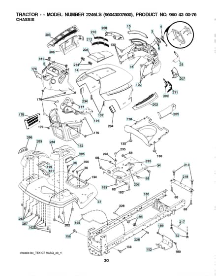 Husqvarna 2246Ls - Chassis & Frame