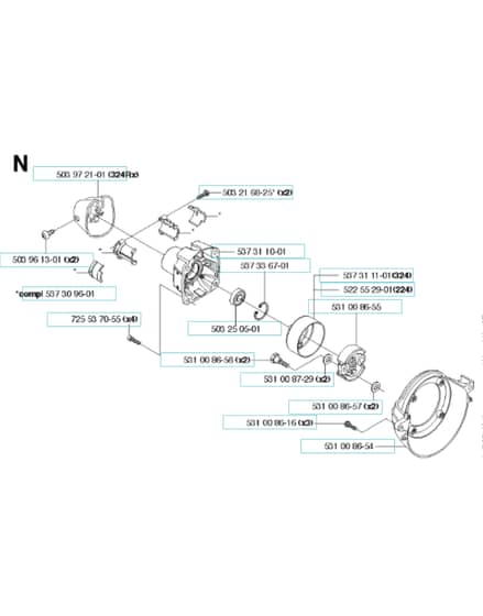 Husqvarna 224L - Clutch