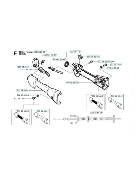 Husqvarna 224L - Handle & Controls