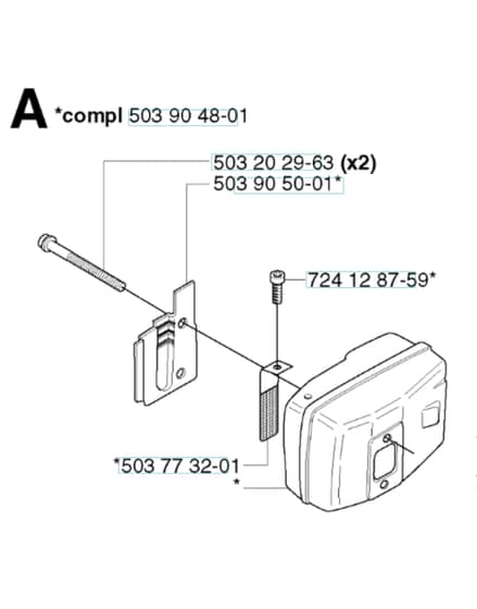Husqvarna 225H60 - Muffler