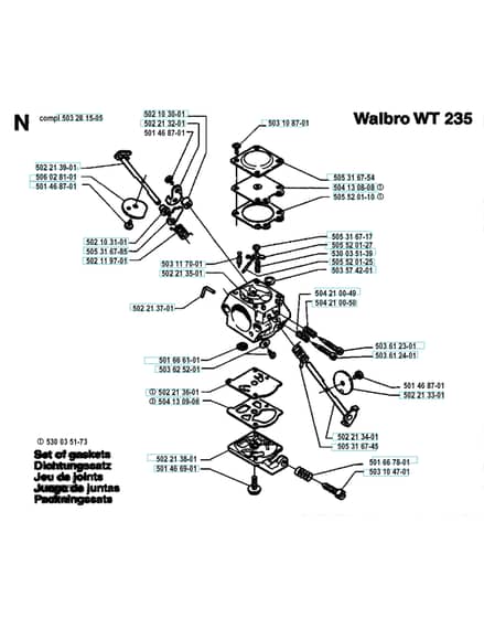 Husqvarna 225R - 1994-1996 - Carburetor Details
