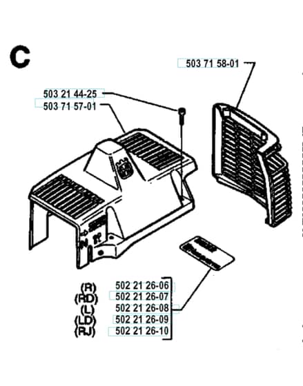 Husqvarna 225R - 1994-1996 - Cylinder Cover