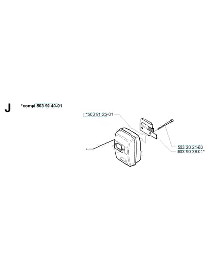 Husqvarna 225R - 1997-2000 - Muffler