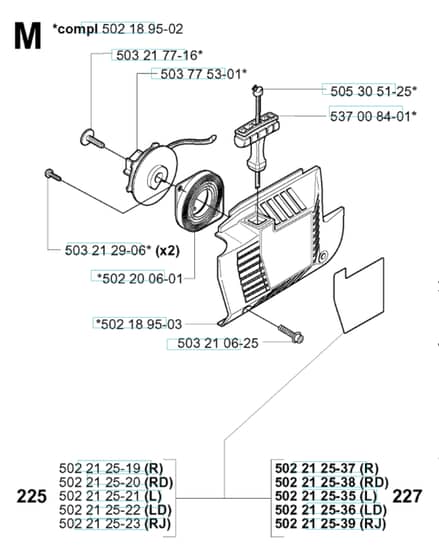 Husqvarna 225RD - 2000-Current - Starter