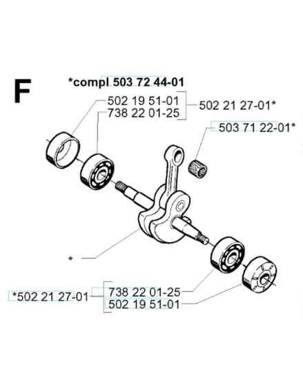 Husqvarna 225RJ - 1996-1997 - Crankshaft