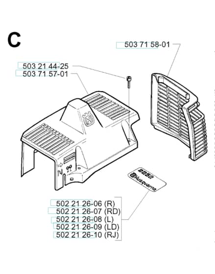 Husqvarna 225RJ - 1996-1997 - Cylinder Cover