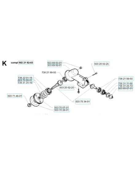 Husqvarna 225RJ - 1996-1997 - Steering Column