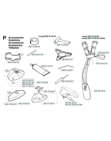 Husqvarna 225RJ - 1997-2000 - Accessories