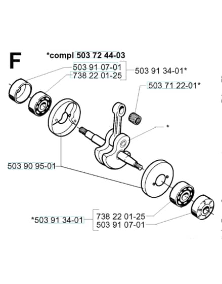 Husqvarna 225RJ - 1997-2000 - Crankshaft