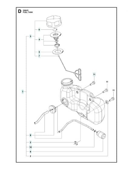 Husqvarna 226HD75S - Fuel Tank