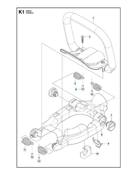 Husqvarna 226HD75S - Handle