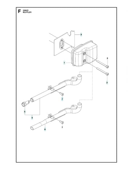 Husqvarna 226HD75S - Muffler
