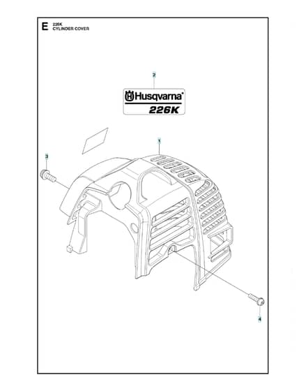 Husqvarna 226K - Cylinder Cover