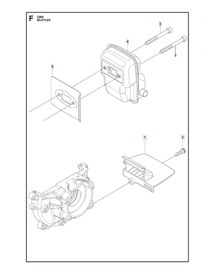 Husqvarna 226K - Muffler