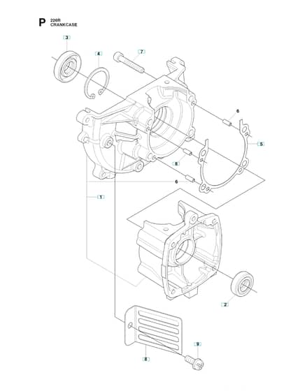 Husqvarna 226R - Crankcase
