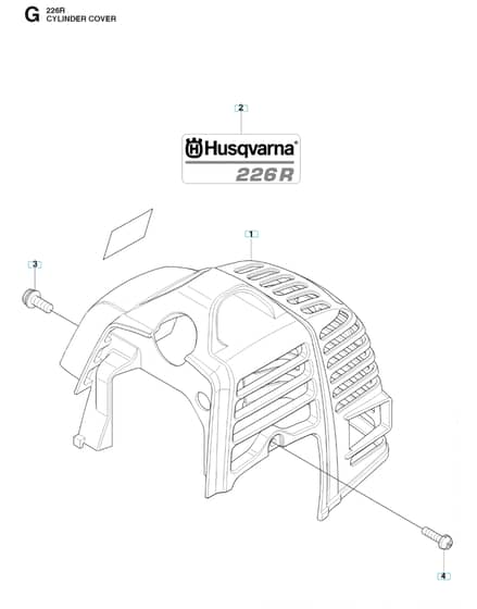 Husqvarna 226R - Cylinder Cover