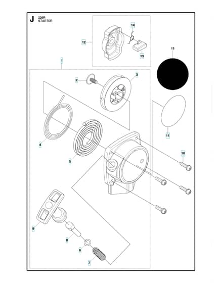 Husqvarna 226R - Starter