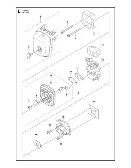 Husqvarna 226RJ - Carburetor & Air Filter