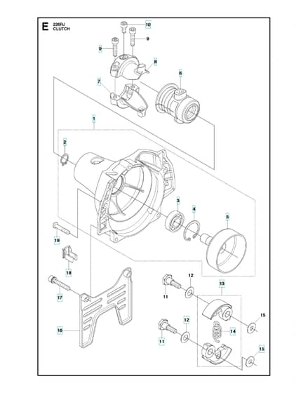Husqvarna 226RJ - Clutch