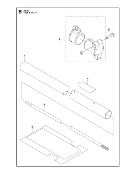 Husqvarna 226RJ - Tube & Shaft