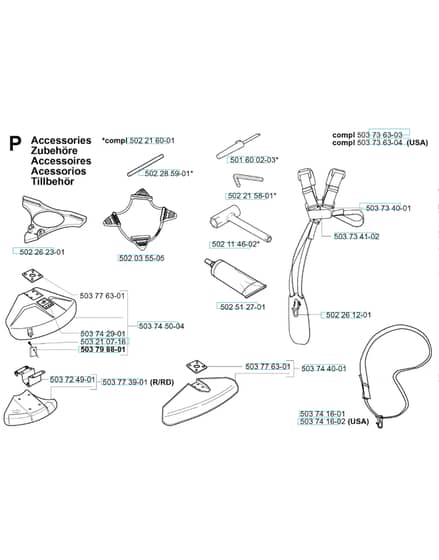 Husqvarna 227 Ld - Accessories