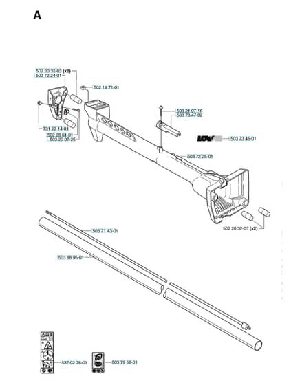 Husqvarna 227R - 2002-Current - Shaft & Handle