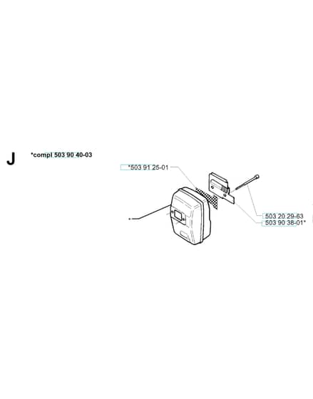 Husqvarna 227RD - 1999-2000 - Muffler