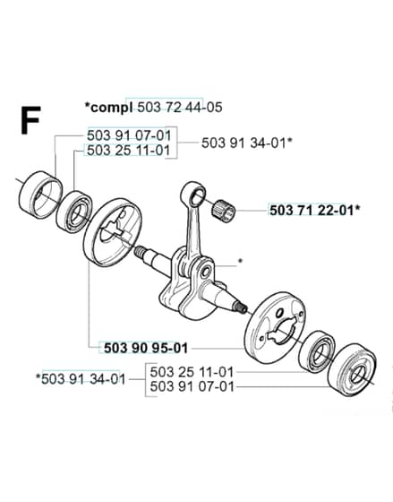 Husqvarna 227RD - 2000-Current - Crankshaft