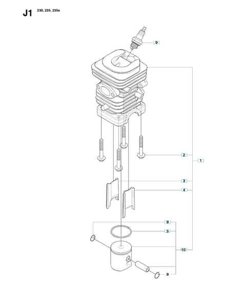 Husqvarna 230 - 2009-4 - Cylinder Piston