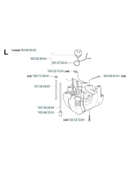 Husqvarna 232 L - Fuel Tank