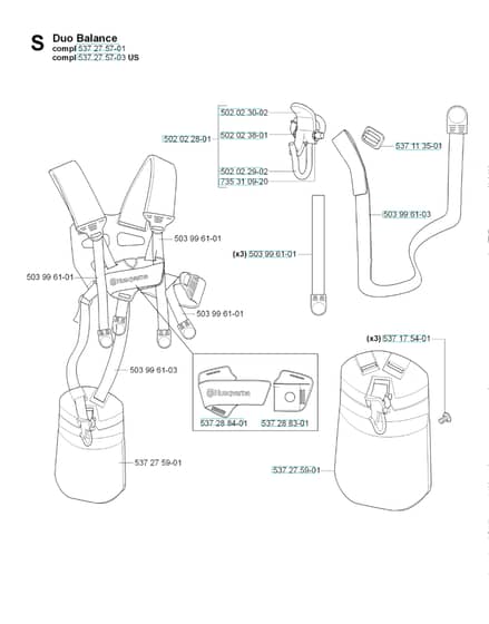 Husqvarna 232 L - Harness