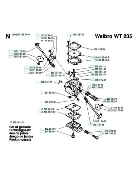 Husqvarna 232R - 1994-1995 - Carburetor Details