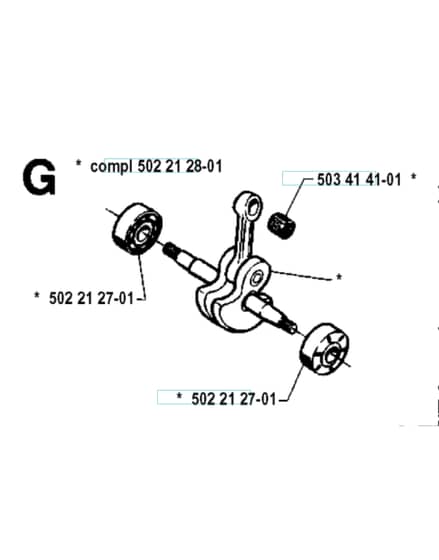 Husqvarna 232R - 1994-1995 - Crankshaft