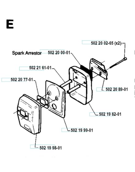 Husqvarna 232R - 1994-1995 - Muffler