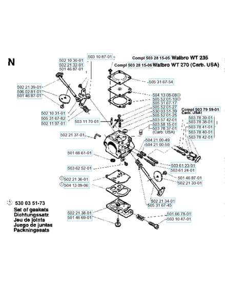 Husqvarna 232R - 1995-1997 - Carburetor Details