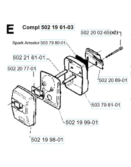 Husqvarna 232R - 1995-1997 - Muffler