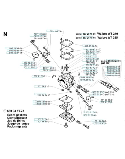 Husqvarna 232R - 1997-1998 - Carburetor Details