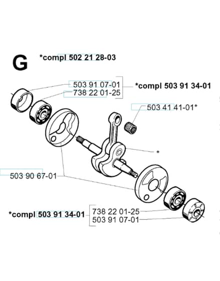 Husqvarna 232R - 1997-1998 - Crankshaft