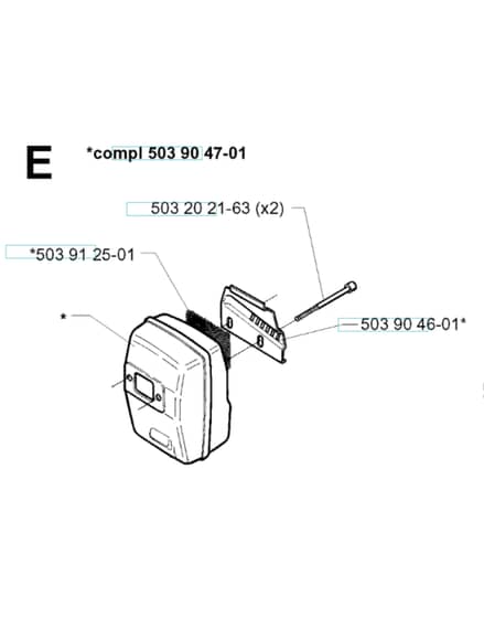 Husqvarna 232R - 1997-1998 - Muffler