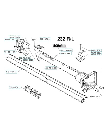 Husqvarna 232R - 1997-1998 - Shaft