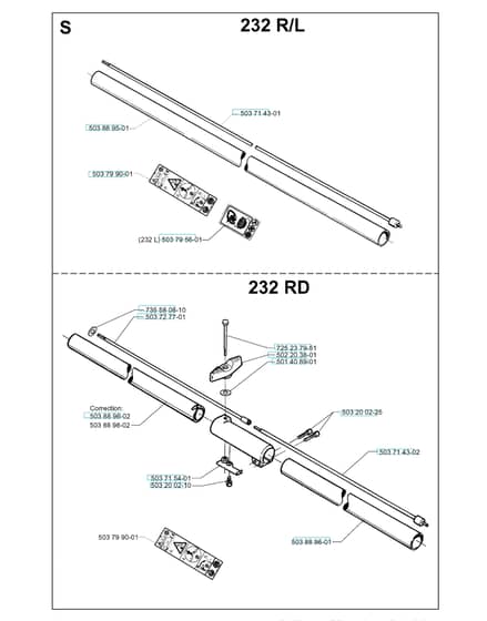 Husqvarna 232R - 1998-2000 - Shaft 2