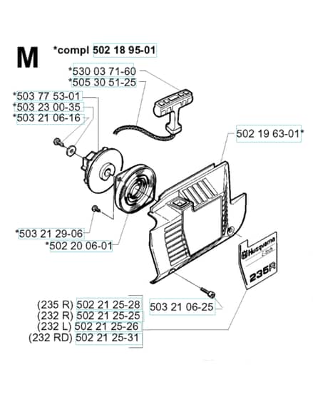 Husqvarna 232R - 1998-2000 - Starter