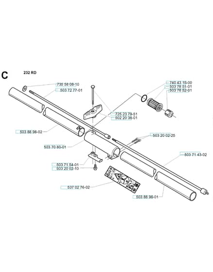 Husqvarna 232R - 2000-2002 - Shaft