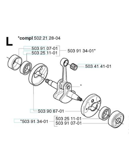 Husqvarna 232R - 2002-2006 - Crankshaft