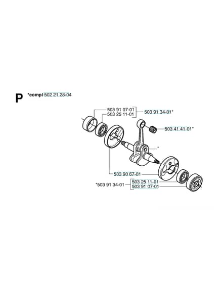 Husqvarna 232R - 2006-2006 - Crankshaft
