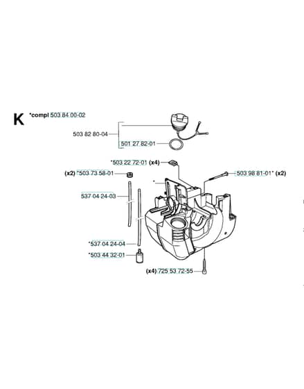 Husqvarna 232R - 2006-2006 - Fuel Tank