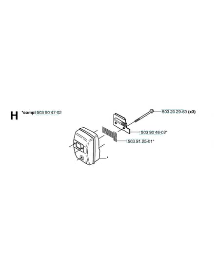 Husqvarna 232R - 2006-2006 - Muffler